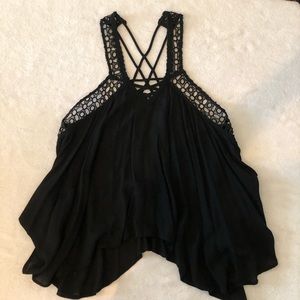 Sugar Cloth Black Tank